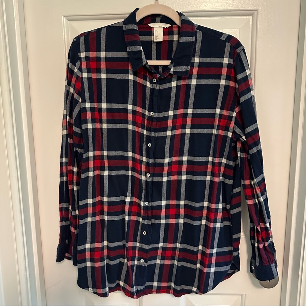 H&M Classic Plaid Button-Down Shirt